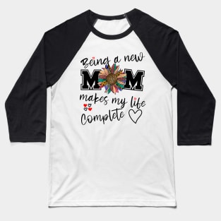 Being a new mom, expecting mother gift, Happy first Mothers Day Baseball T-Shirt